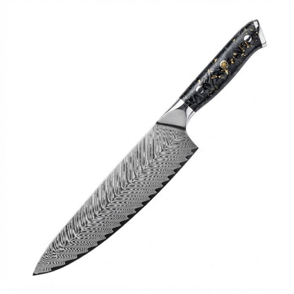 Couteau Chef 20 cm Carbon Fiber Noir