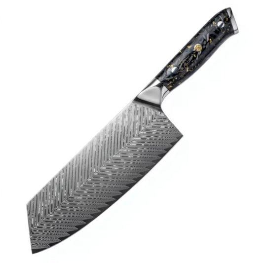 Cleaver 19 cm — Carbon Fiber Noir