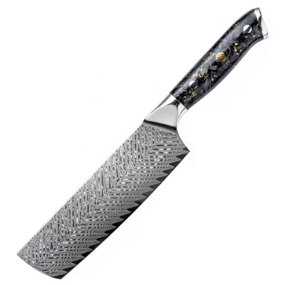 Couteau Nakiri 17 cm Carbon Fiber Noir