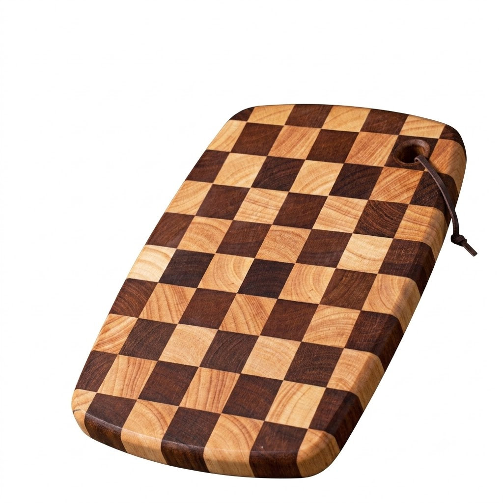Planche à découper — Rubberwood 28 × 20 cm