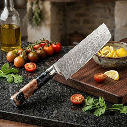 Couteau Nakiri 17 cm Black Maple Burl