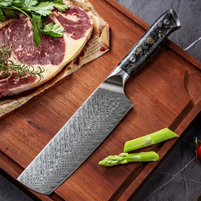 Couteau Nakiri 17 cm Carbon Fiber Noir
